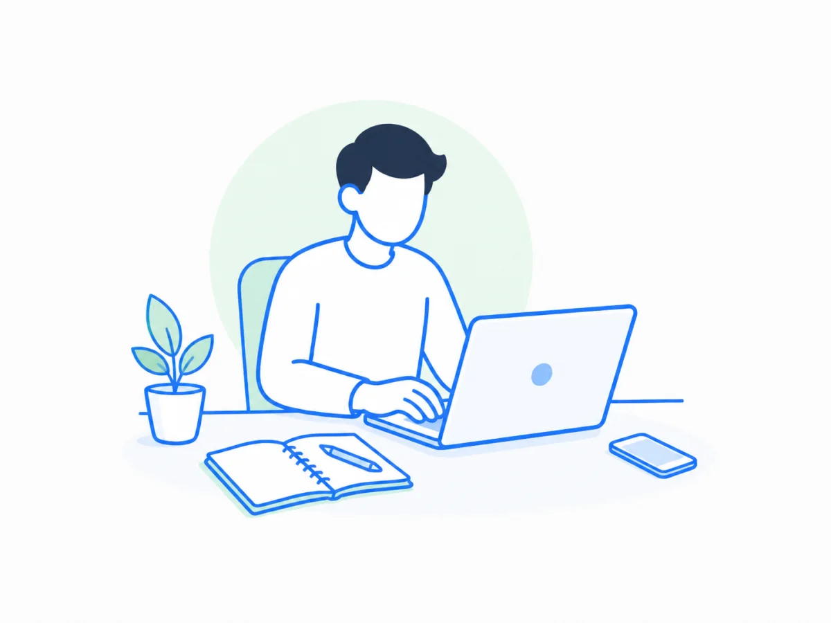 Freelancerka pracująca nad projektem